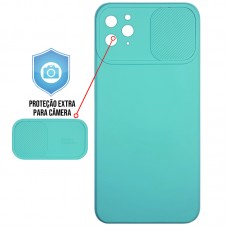 Capa para iPhone 11 Pro Max - Emborrachada Cam Protector Verde Claro